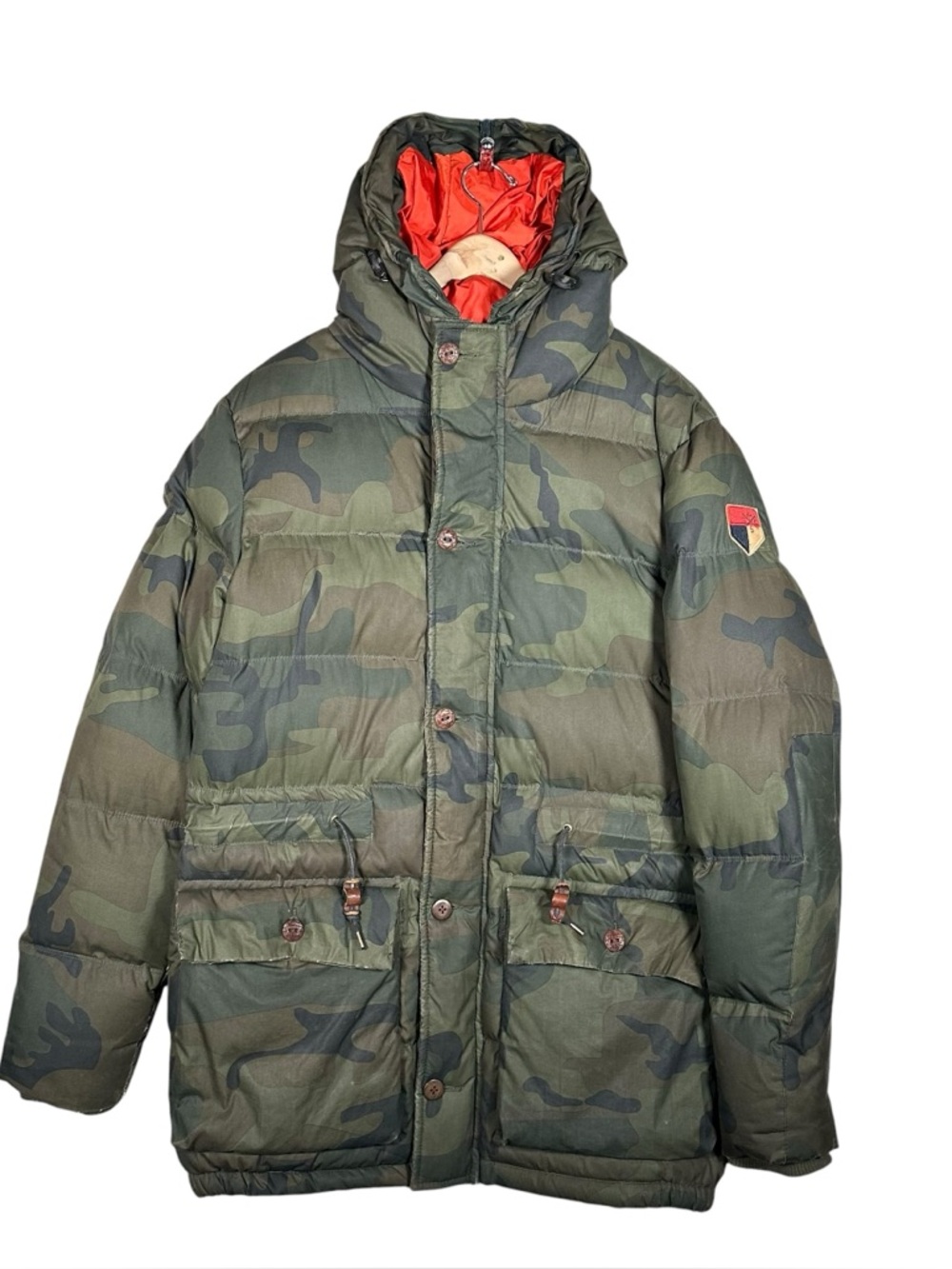 SCOTCH & SODA Heavy Down Camouflage Winter Military Parka Jacket